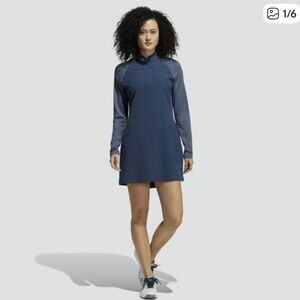 Adidas Women's Long Sleeve Blue Dress